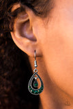 Downtown Princess - Green Earrings