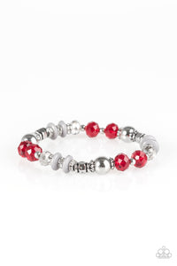 Royal Riviera - Red Stretch Bracelet