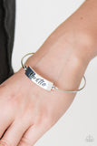 Hustle Hard - Silver Bracelet - Bangle Silver Box