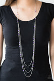 Colorful Cadence - Purple Necklace - Box 4 - Purple