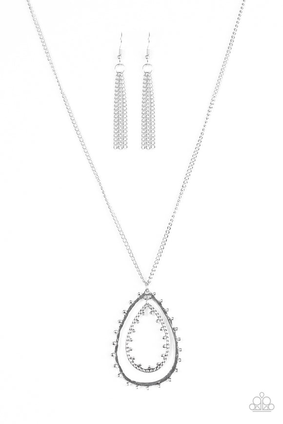 Drop-Dead Gorgeous - Silver Necklace - Box 5 - Silver