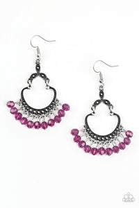 Babe Alert - Purple Fish Earring