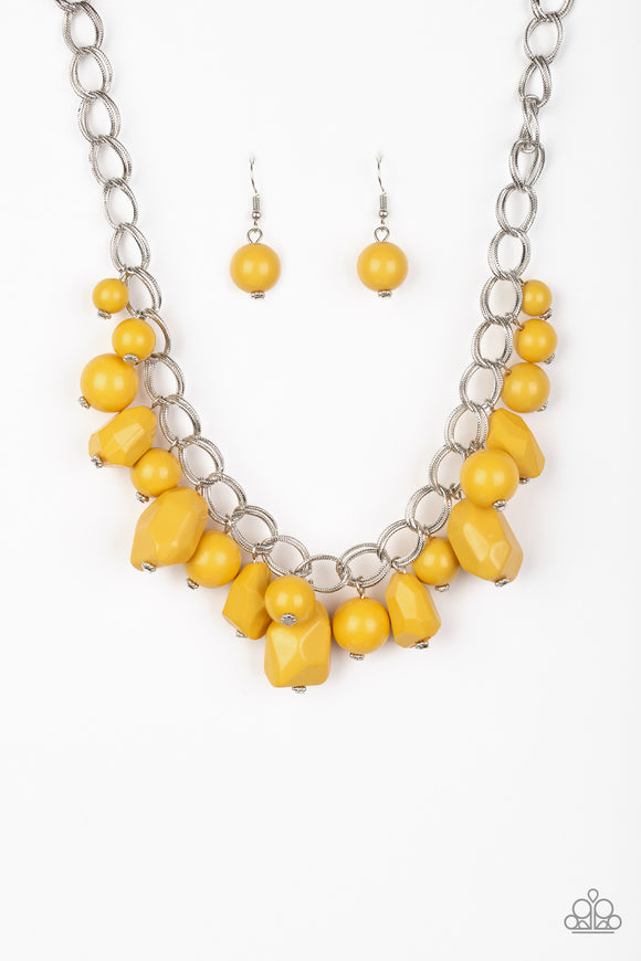 Gorgeously Globetrotter - Yellow Necklace - Box 2 - Yellow