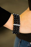 Royal Wedding - Black Bracelet - Box Stretch Black