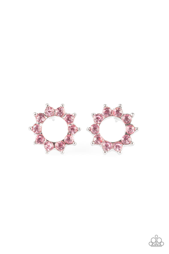 Richly Resplendent - Pink Post Earring - Box 1 - Pink
