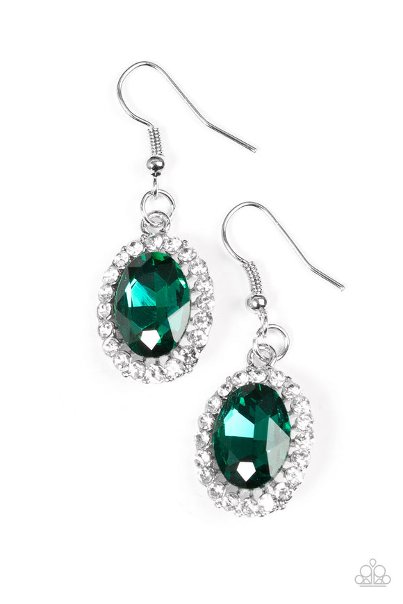 The FAME Of The Game - Green Earrings