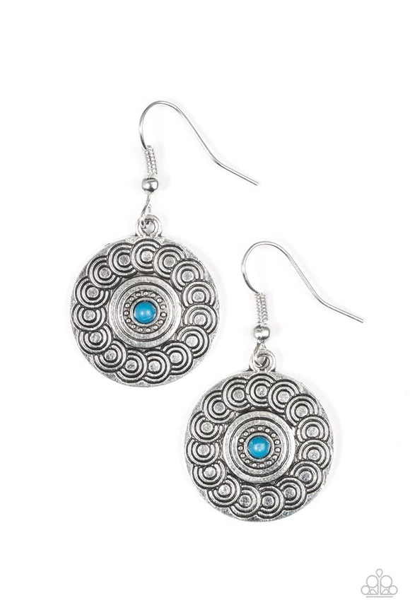 Sonoran Spiral - Blue Earrings
