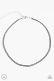 Serpentine Shimmer - Silver Choker