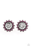 Dreamy Dahlia - Purple Post Earring - Box 1 - Purple