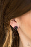 Dreamy Dahlia - Purple Post Earring - Box 1 - Purple