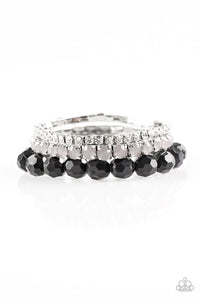 Beautiful Bravado - Black Stretch Bracelet