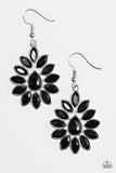 Sparkle On Command - Black Earrings