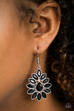 Sparkle On Command - Black Earrings