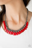 Jersey Shore - Red Necklace - Box 6 - Red