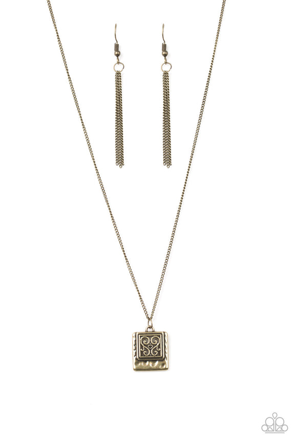 Back To Square One - Brass Necklace - Box 2 - Brass