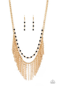 Fierce In Fringe - Gold Necklace - Box 2 - Gold