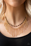 Fierce In Fringe - Gold Necklace - Box 2 - Gold