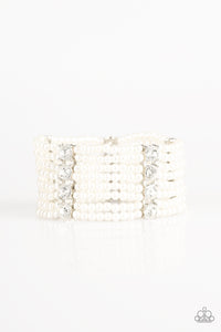 Get In Line - White Stretch Bracelet - Box 1 White - Convention 2019