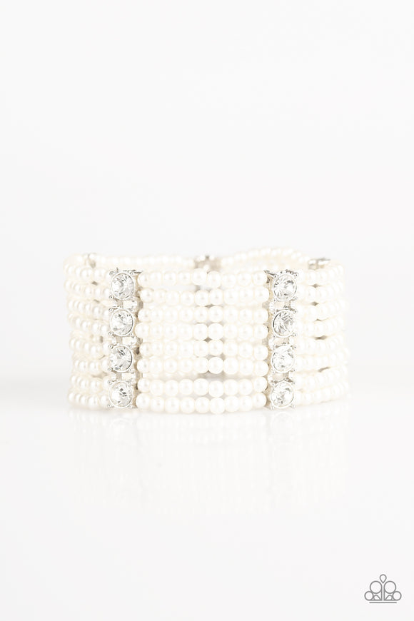 Get In Line - White Stretch Bracelet - Box 1 White - Convention 2019