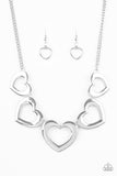 Hearty Hearts - Silver Necklace - Box 12 - Silver