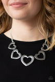 Hearty Hearts - Silver Necklace - Box 12 - Silver