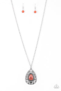 Modern Majesty - Orange Necklace - Box 4 - Orange