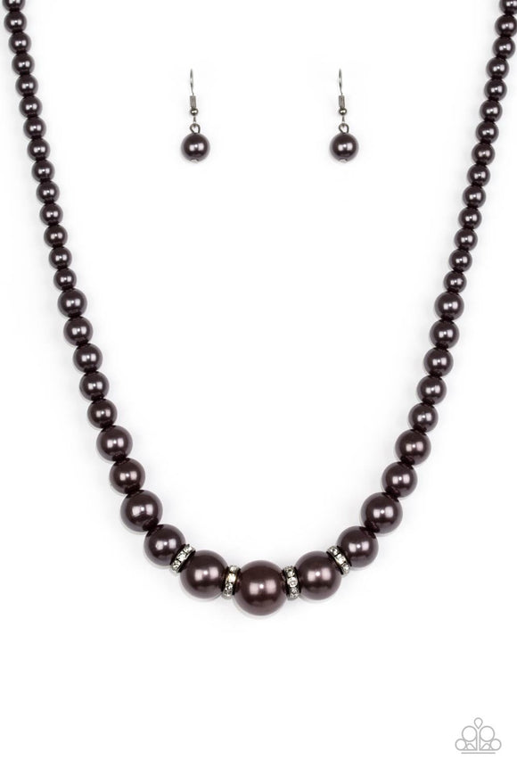 Party Pearls - Black Necklace - Box 14 - Black