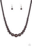 Party Pearls - Black Necklace - Box 14 - Black