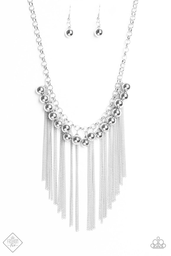 Powerhouse Prowl - Silver Necklace - Box 23 - Silver