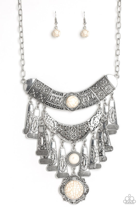 Sahara Royal White - White Necklace - Box 5 - White