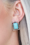 Center STAGECOACH  - Blue Post Earring - Box 1 - Blue