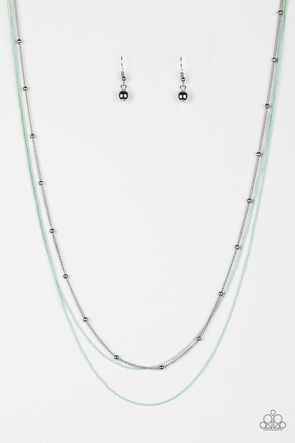 Colorfully Chic - Green Necklace - Box 1 - Green