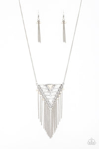 Colorfully Colossal - White Necklace - Box 1 - White