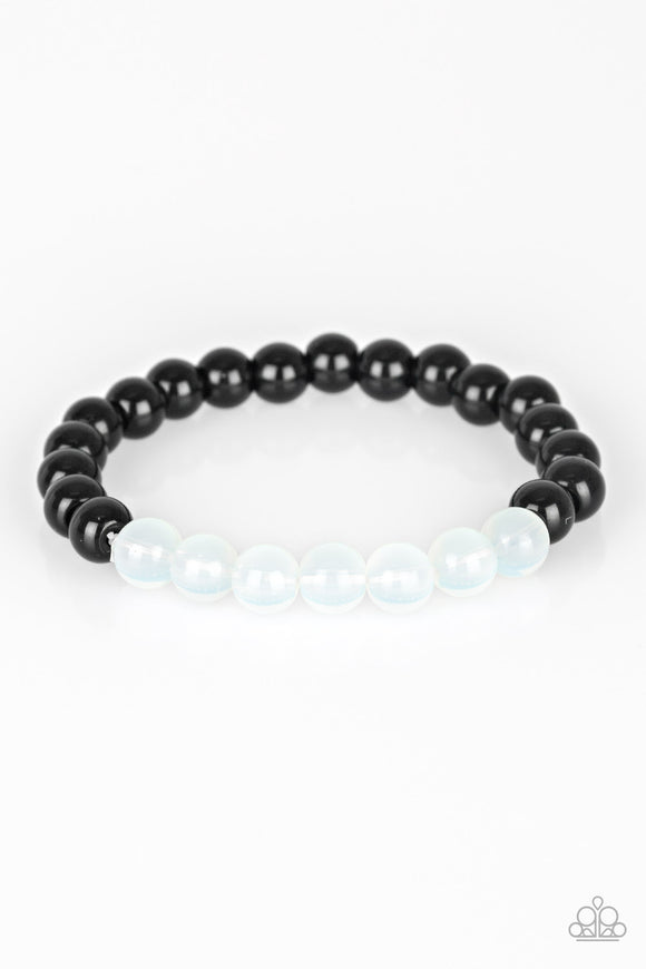 Cool And Content - White Bracelet