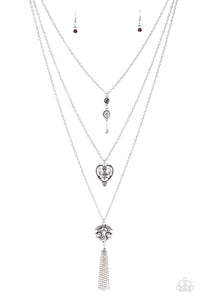 Love Opens All Doors - Purple Necklace - Box 6 - Purple