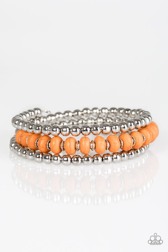 Modern Day Mason - Orange Infinity Bracelet