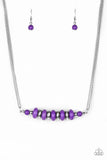 On Mountain Time - Purple Necklace - Box 1 - Purple