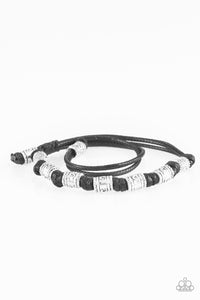Port Of Call - Black Urban Pull Cord Bracelet