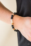 Tone Down - Brown Stretch Bracelet