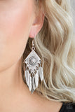 Western Rattler - Silver Earrings