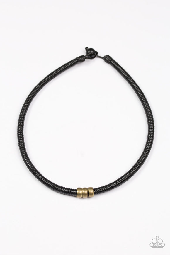 Trail Rules - Black Urban Necklace