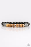 Energetic - Brown Stretch Bracelet