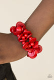 Tropical Temptress - Red Stretch Bracelet