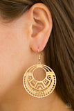 Modernly Mayan - Gold Earrings