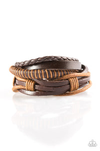 Trailbreaker - Brown Urban Pull Cord Bracelet