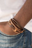 Trailbreaker - Brown Urban Pull Cord Bracelet