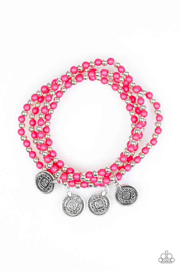 Gypsy Globetrotter - Pink Bracelet
