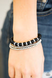 Perfect POSH-ture - Black Bracelet - Box Stretch Black