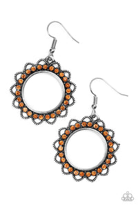 Bring Your Tambourine - Orange Earring - Box OrangeE4