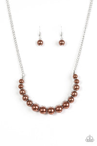 The FASHION Show Must Go On! - Brown Necklace - Box 2 - Brown